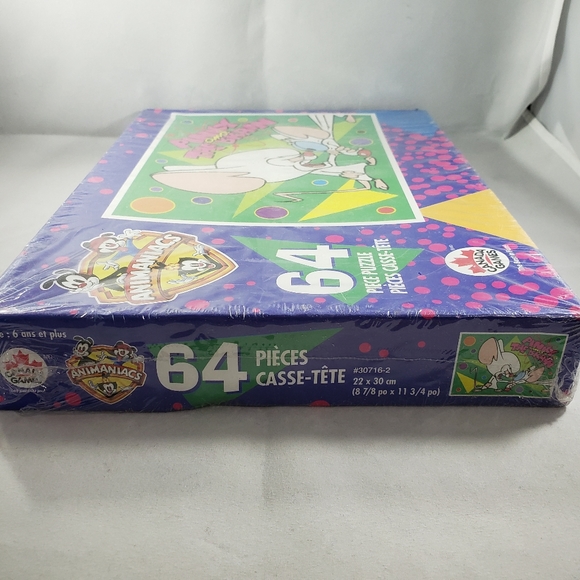 Vintage Animaniacs Pinky and the Brain 64 Piece Puzzle - SEALED - Picture 6 of 7